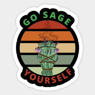 Go Sage Yourself Sticker
